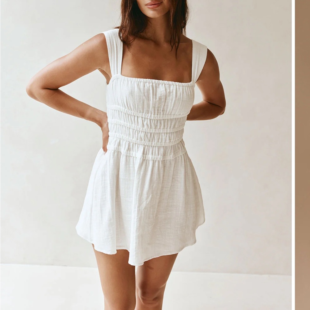 Sabo Skirt White Mini Dress